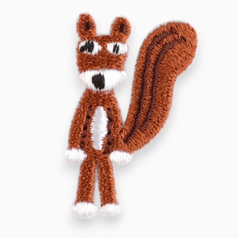 Термоаппликация Squirrel вышитая 3,6х2,4 см 1 шт. Коричневый (АК3624ж08)