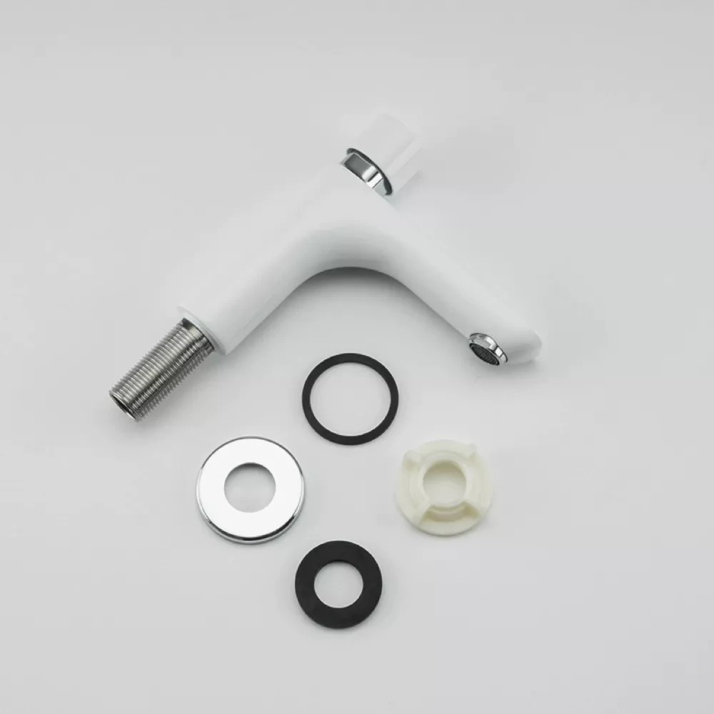 Кран-дозатор для умивальника Gappo G5148 на одну воду Білий/Хром (G5148) - фото 5 Кран-дозатор для умивальника Gappo G5148 на одну воду Білий/Хром (G5148) - фото 5