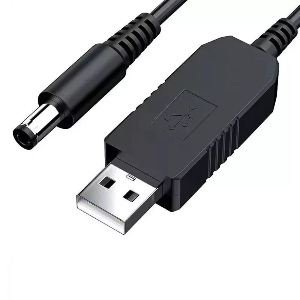Кабель USB to DC для роутера от повербанка с преобразователем на 12V DC 2,1x5,5 мм 1 м Black (19158275) - фото 4