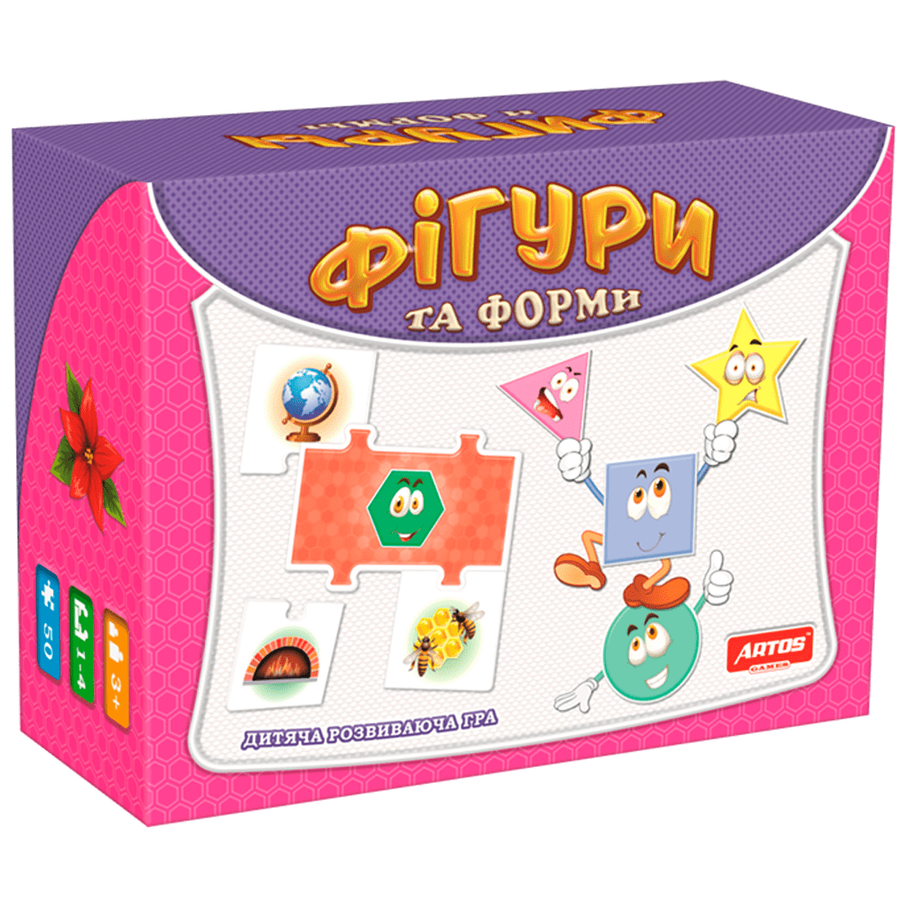 Настольная игра ARTOS GAMES Фигуры и формы Разноцветный (SR-113-N-111)