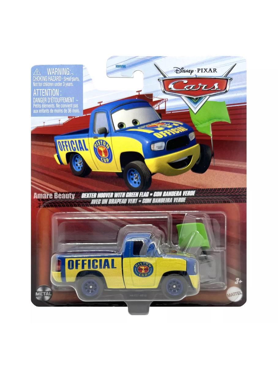 Автомобиль Тачки Mattel Cars Dexter Hoover with green flag Disney Pixar