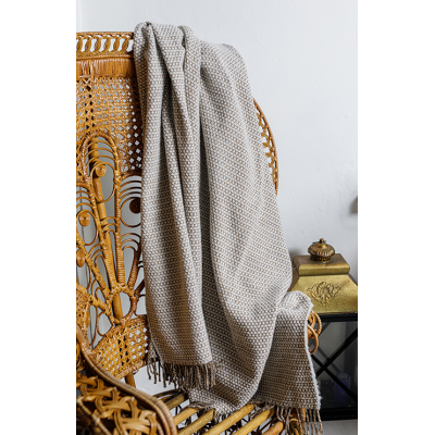 Плед молотый 170х200 Светло-Бежевый - фото 3