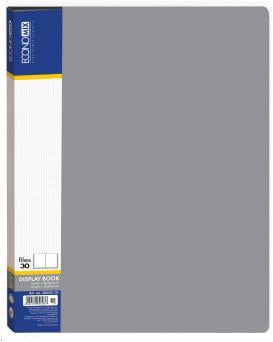 Папка Economix с 30 файлами А4 пластик Серый (E30603-10)