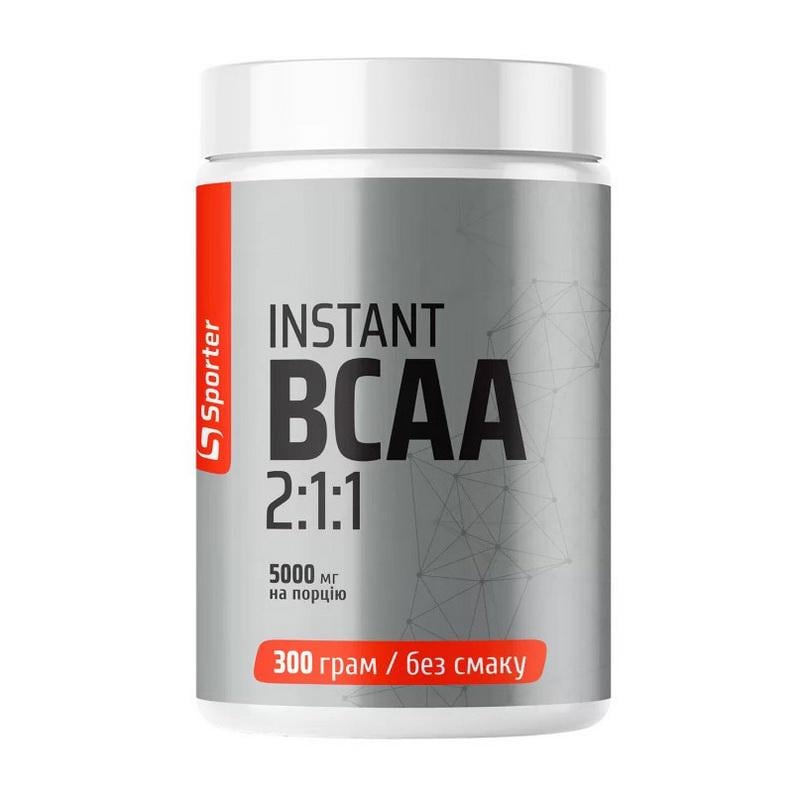 Аминокислоты Sporter Instant BCAA 2:1:1 300 г Без вкуса