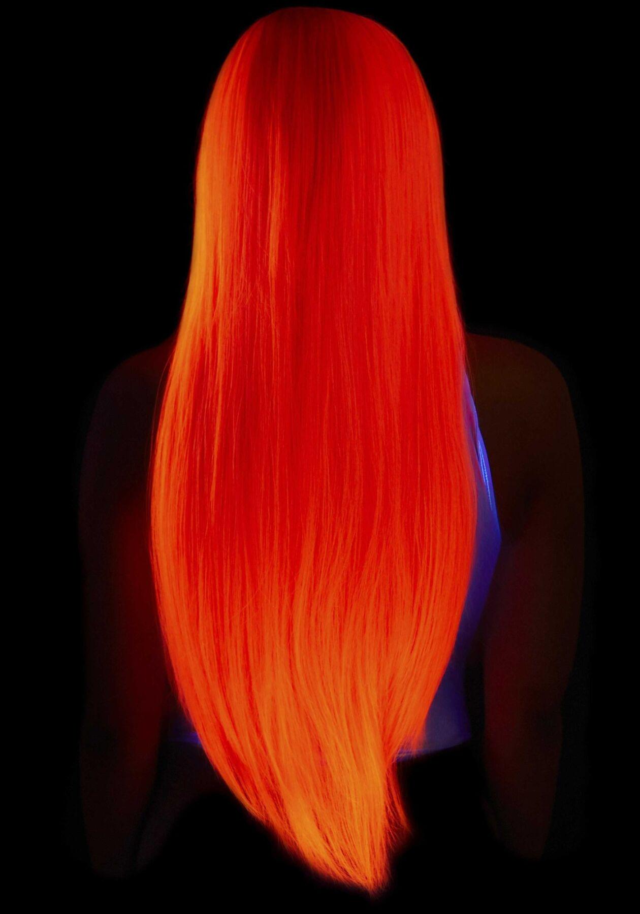 Перука Leg Avenue Long straight center part wig 33" Neon Pink (SO8590) - фото 4