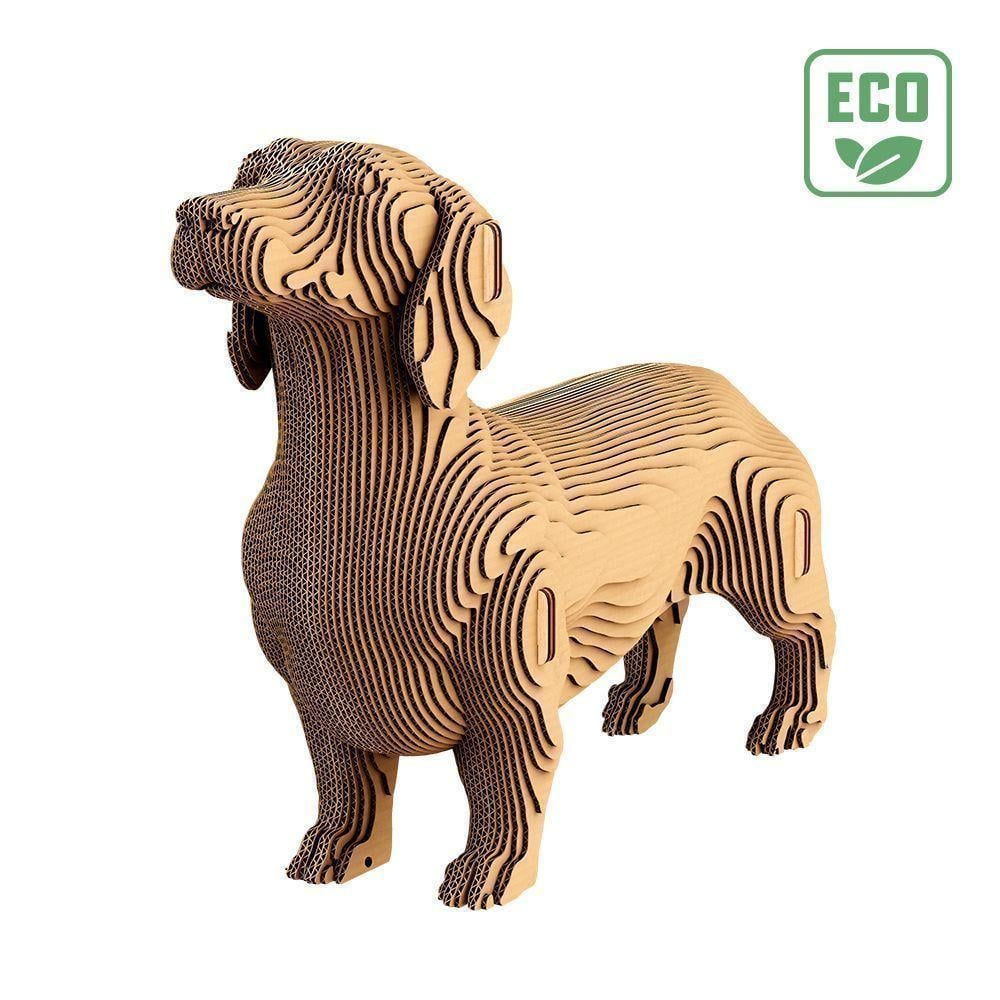 Пазл картонний 3D Cartonic Такса Собака 72 деталі (2553287531) - фото 6