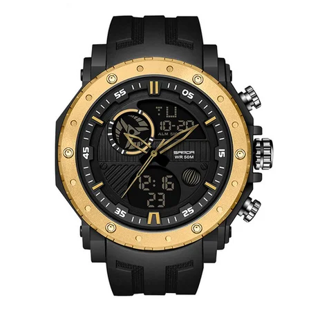 Наручные часы Sanda 6012 Black-Gold (2057)