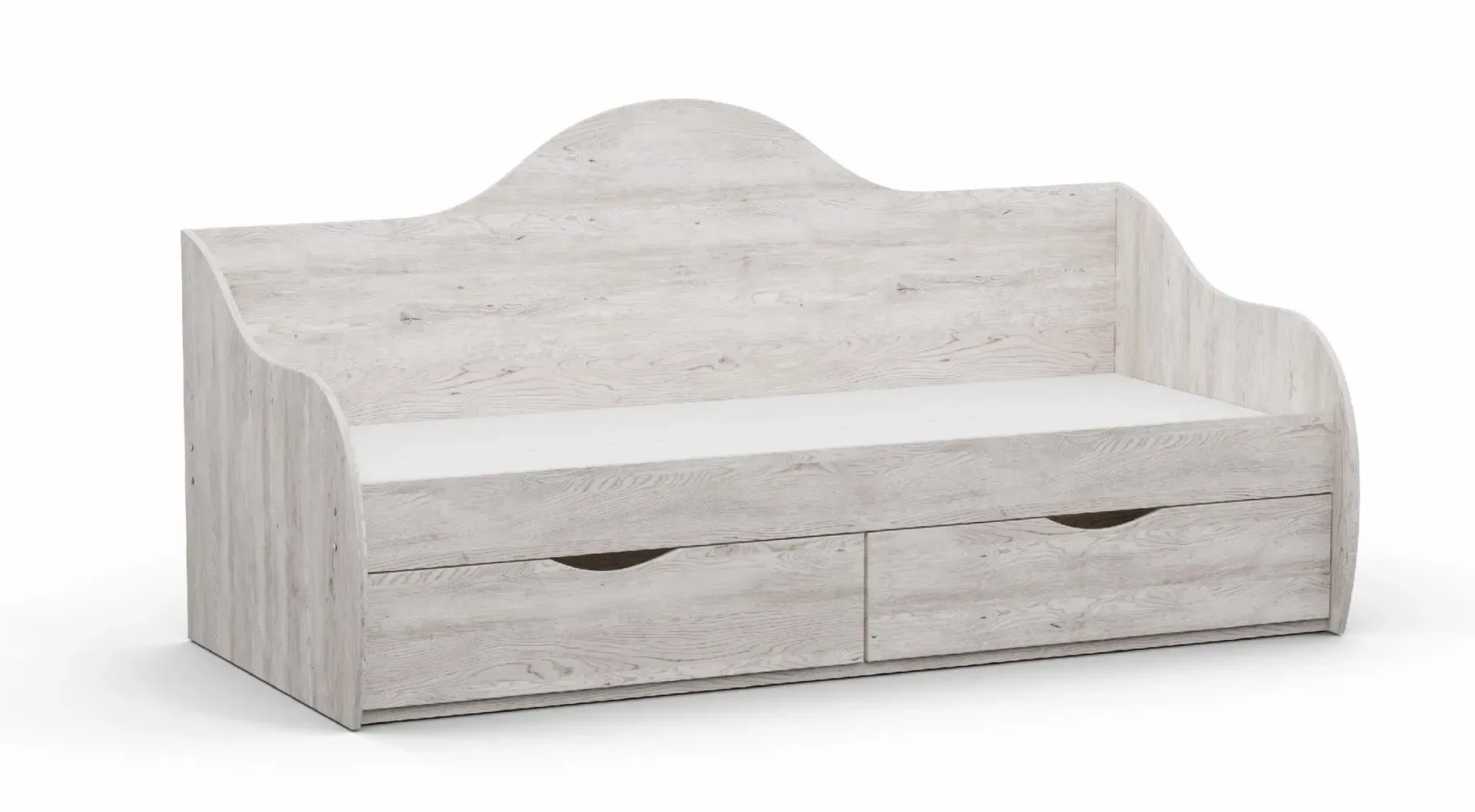 Кровать односпальная Kontinent L-2 с ящиками 80х190 см Самоа Димчастий (86032948)