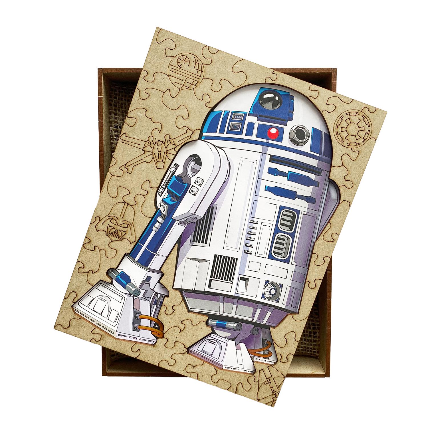 Пазл фигурный деревянный Woods Story R2D2 L (WSUA0073) - фото 6