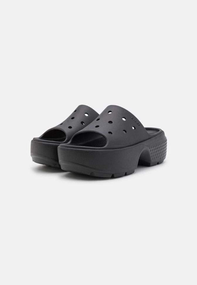 Шльопанці жіночі Crocs Stomp Slide Black р. 41-42 Чорний (27368)