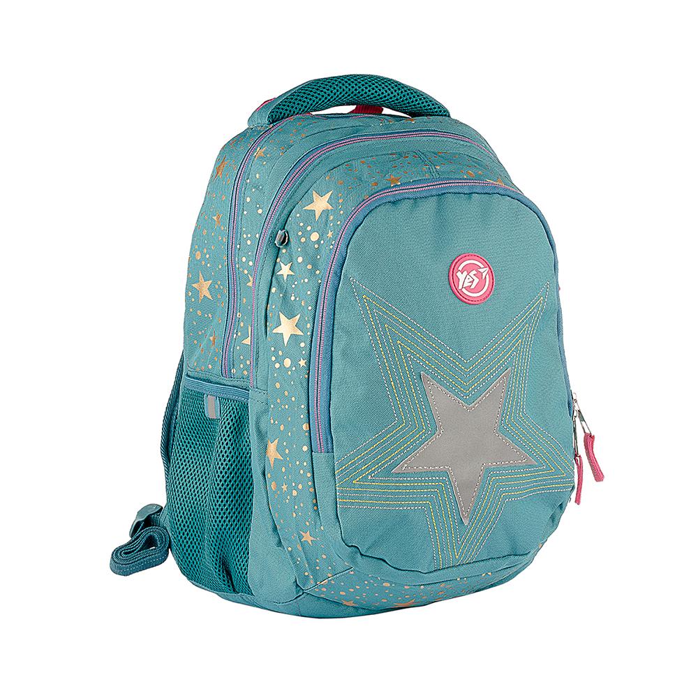 Рюкзак школьный YES T-22 Star Серебро (558267)