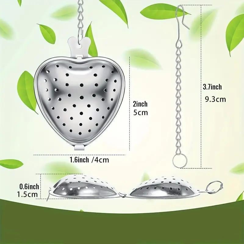 Ситечко для заваривания чая в кружке на цепочке в форме Сердца Серебристый (2610823809) - фото 6 Ситечко для заваривания чая в кружке на цепочке в форме Сердца Серебристый (2610823809) - фото 6