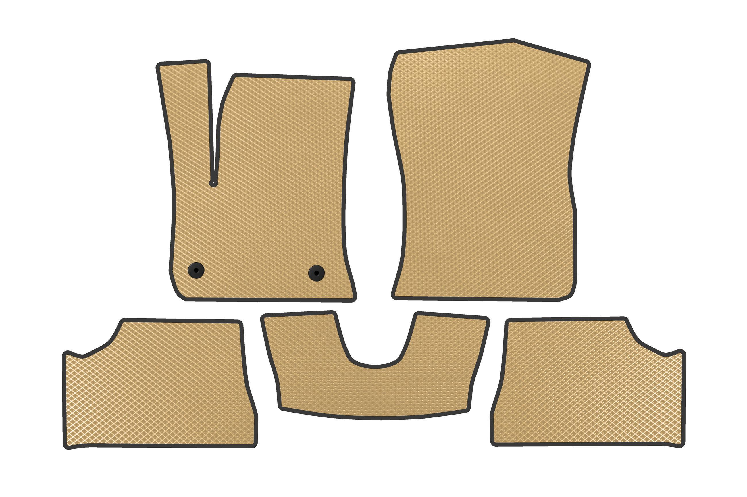 Коврики в автомобиль EVA Digital Designs для Jeep Avenger 2023- гг. этилвинилацетат Бежевый (183671)