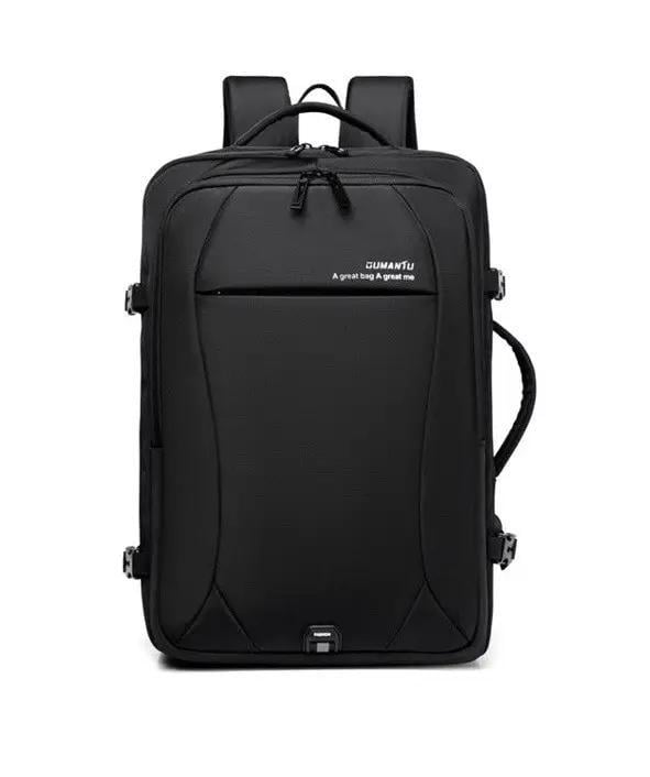 Рюкзак-сумка трансформер Dumantu 2101 для ноутбука 15,6" протиударний Чорний (IBN042B ) - фото 2