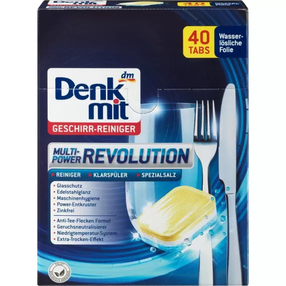 Таблетки для посудомойки Denkmit Multi-Power Revolution 40 шт. (00-00000556)