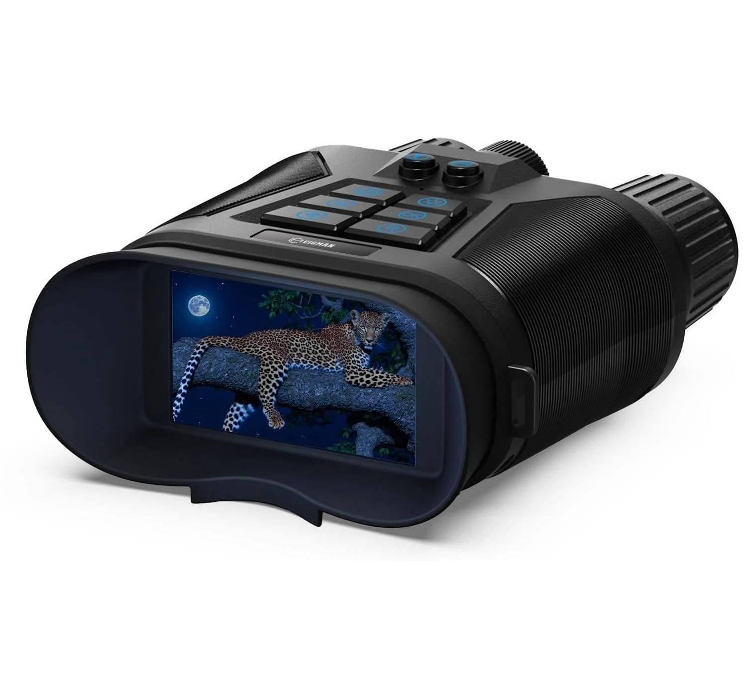 Бинокль ночного видения CIGMAN с 3" HD дисплеем 400 м ИК-подсветка 5000 mAh
