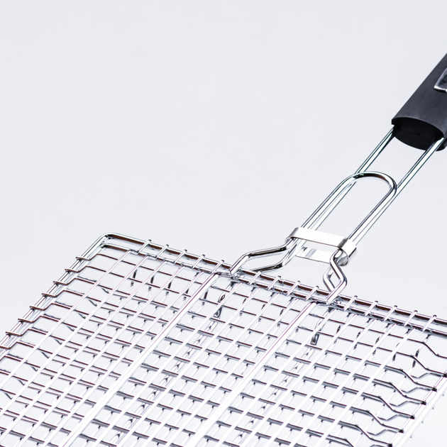 Решітка для гриля та барбекю плоска Grill прямокутна нержавіюча сталь 24х24 см (HP455RESH) - фото 5 Решітка для гриля та барбекю плоска Grill прямокутна нержавіюча сталь 24х24 см (HP455RESH) - фото 5