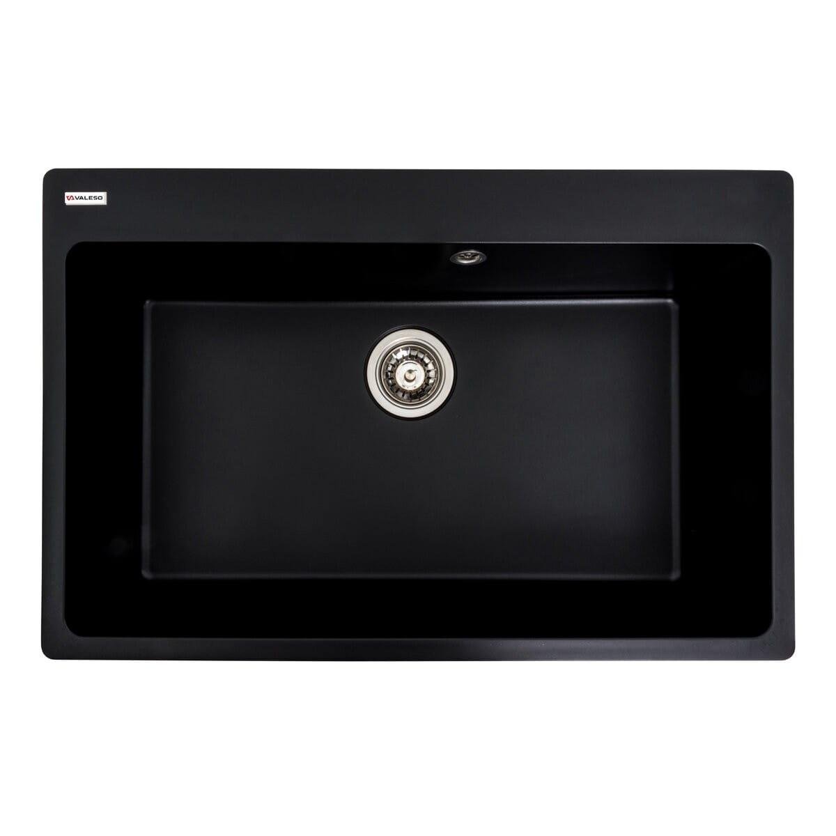 Мойка гранитная Valeso Bogema 780х500 врезная прямоугольная Черный матовый (PLTM-SP000047284)