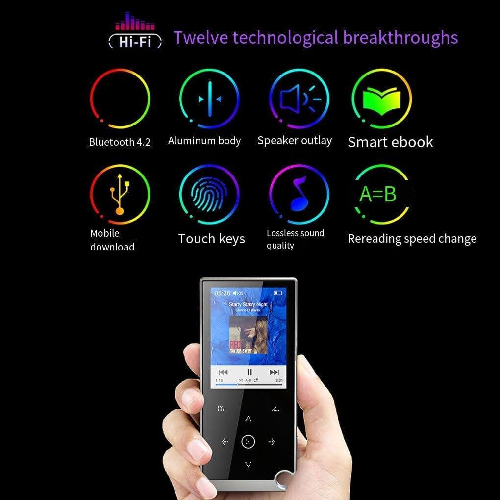 MP3-плеєр E05 Bluetooth Hi-Fi 16Gb із зовнішнім динаміком/диктофоном/FM-радіо - фото 6 MP3-плеєр E05 Bluetooth Hi-Fi 16Gb із зовнішнім динаміком/диктофоном/FM-радіо - фото 6