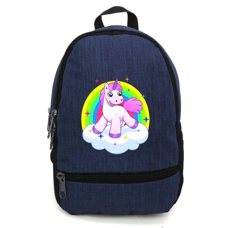 Школьный рюкзак детский Cappuccino Toys с принтом Unicorn EDN-0043 12,5 л Синий (1369989254)