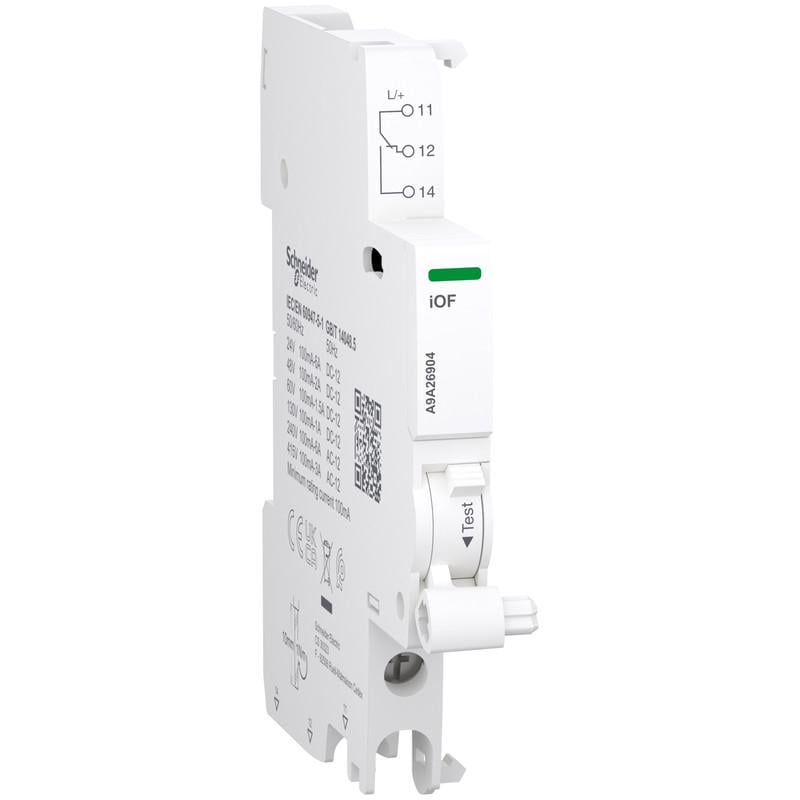 Контакт дополнительный Schneider Electric Acti9 iOF 6А C60/C120 (A9A26904) - фото 1