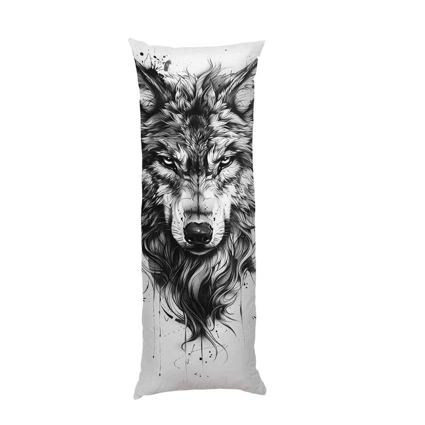 Подушка дакимакура Predatory wolf Picture габардин 70х30 см (113880)