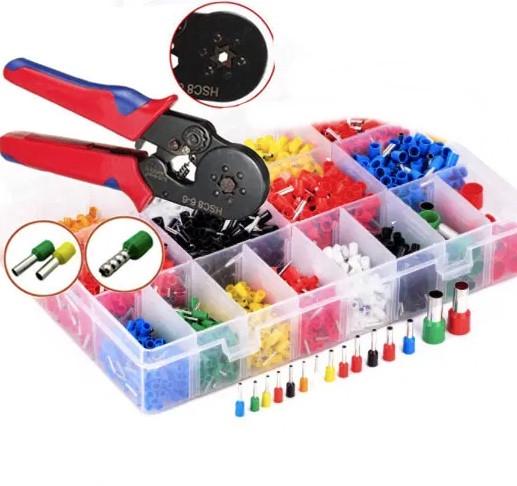 Кримпер 6 кулачков с набором наконечников 2000 шт. (HSC8-4A) Кримпер 6 кулачков с набором наконечников 2000 шт. (HSC8-4A)