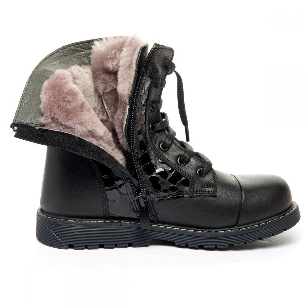 Ботинки зимние для девочек The Leo 1362 р.36 23.5 см Черный - фото 3