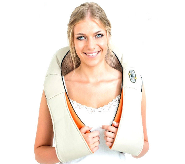 Массажер роликовый Massager of neck kneading для шеи и спины - фото 4