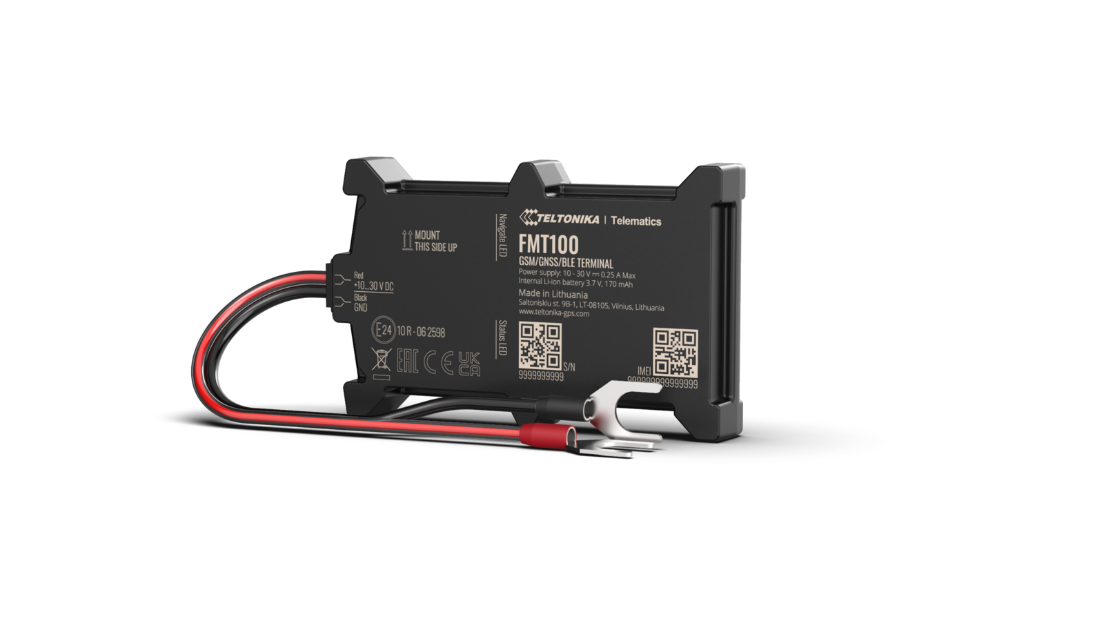GPS-трекер Teltonika FMT100 2G на клеми акумулятора з SIM 1 місяць інтернету/iOS/Android/Web (00100)