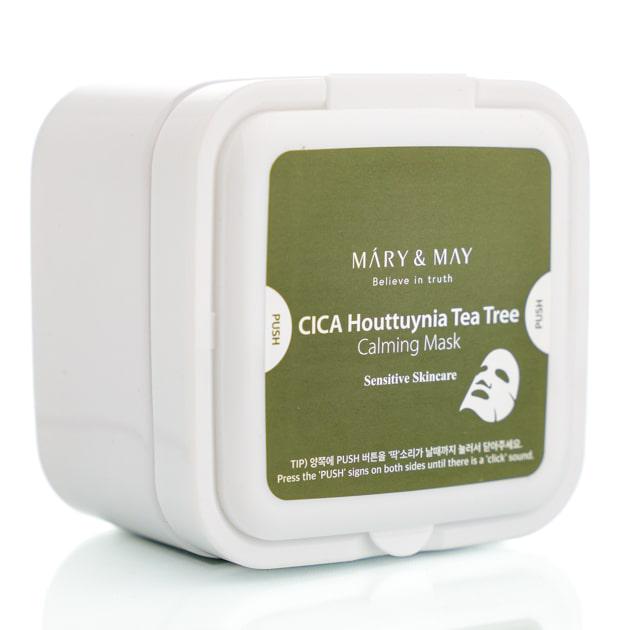 Тканинні маски з екстрактом чайного дерева Mary&May CICA Houttuynia Tea Tree Calming Mask 30 шт.