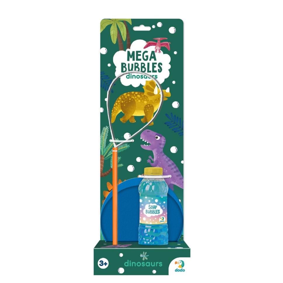 Мильні бульбашки Mega Bubbles Динозаври 500122 з тарілкою 450 мл (RLT51973)