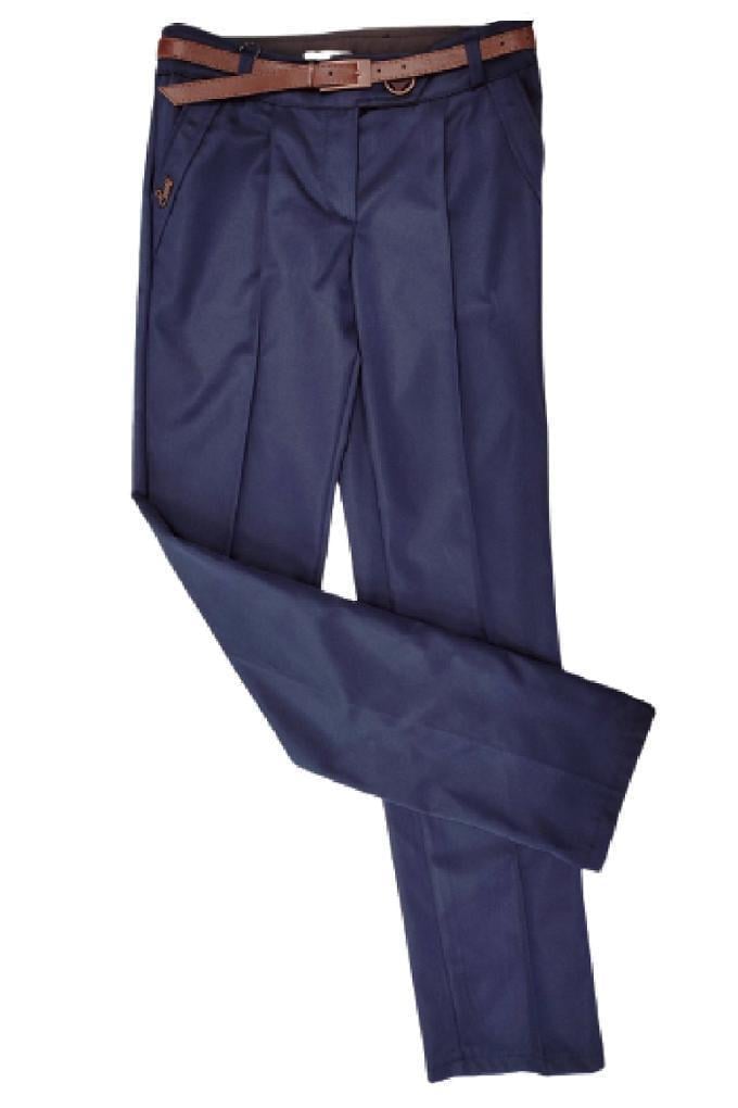 Брюки школьные для девочки Suzie ИВЕТ 02 мемори cotton 146 см Синий (695101_146)