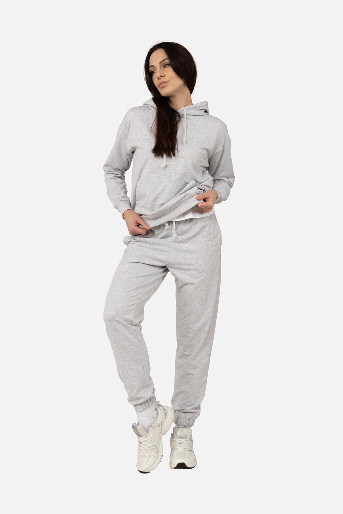 Худи женский ЦБ-00266282 р. 42 Светло-серый (SKT001035593)