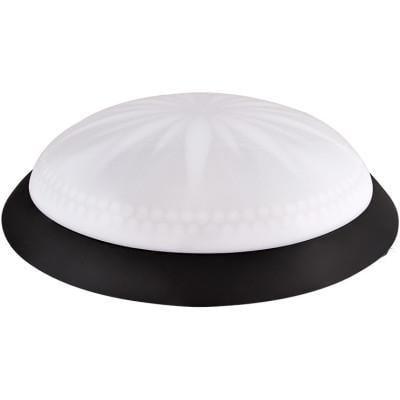 Настінно-стельовий світильник ERKA 1149-Black-B круглий 2xЕ27 IP20 Чорний/Білий (27550690)