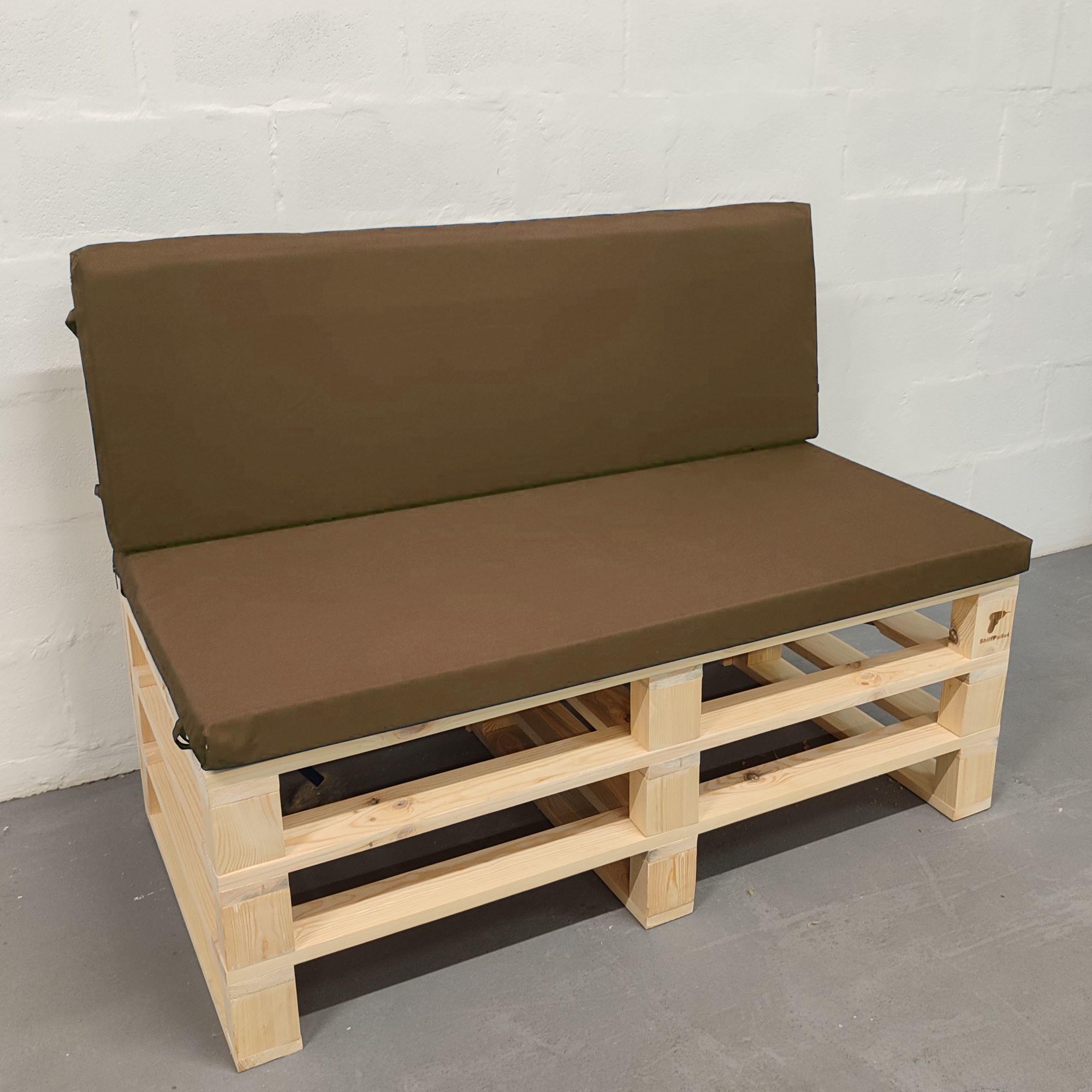 Комплект водоотталкивающих подушек для паллет-дивана eGarden оксфорд 120x60x5/120x40x5 см Кофейный (5697) - фото 1 Комплект водоотталкивающих подушек для паллет-дивана eGarden оксфорд 120x60x5/120x40x5 см Кофейный (5697) - фото 1