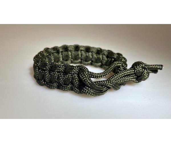 Браслет-оберег Safety Защита от смерти из паракорда 20 см Оливковый (9573)