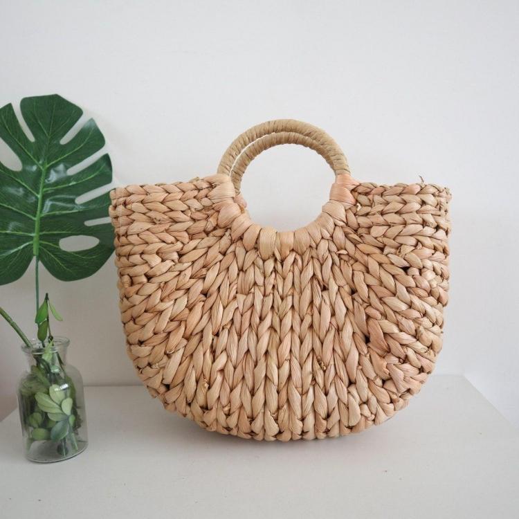 Солом'яна сумка Luxury Small з ручками Солом'яна сумка Luxury Small з ручками