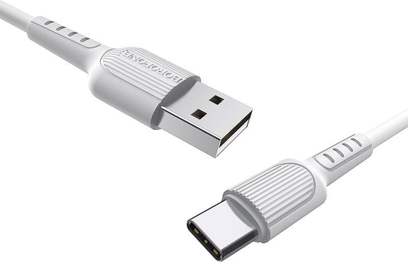 Кабель интерфейсный Borofone BX16 USB-Type-C 1 м White (35089)