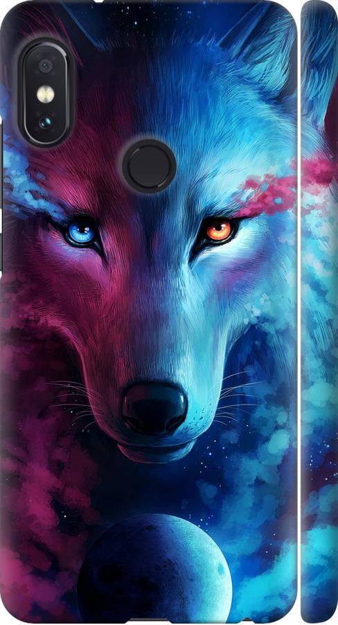 Чехол на Xiaomi Redmi Note 5 Арт-волк (3999m-1516-42517)