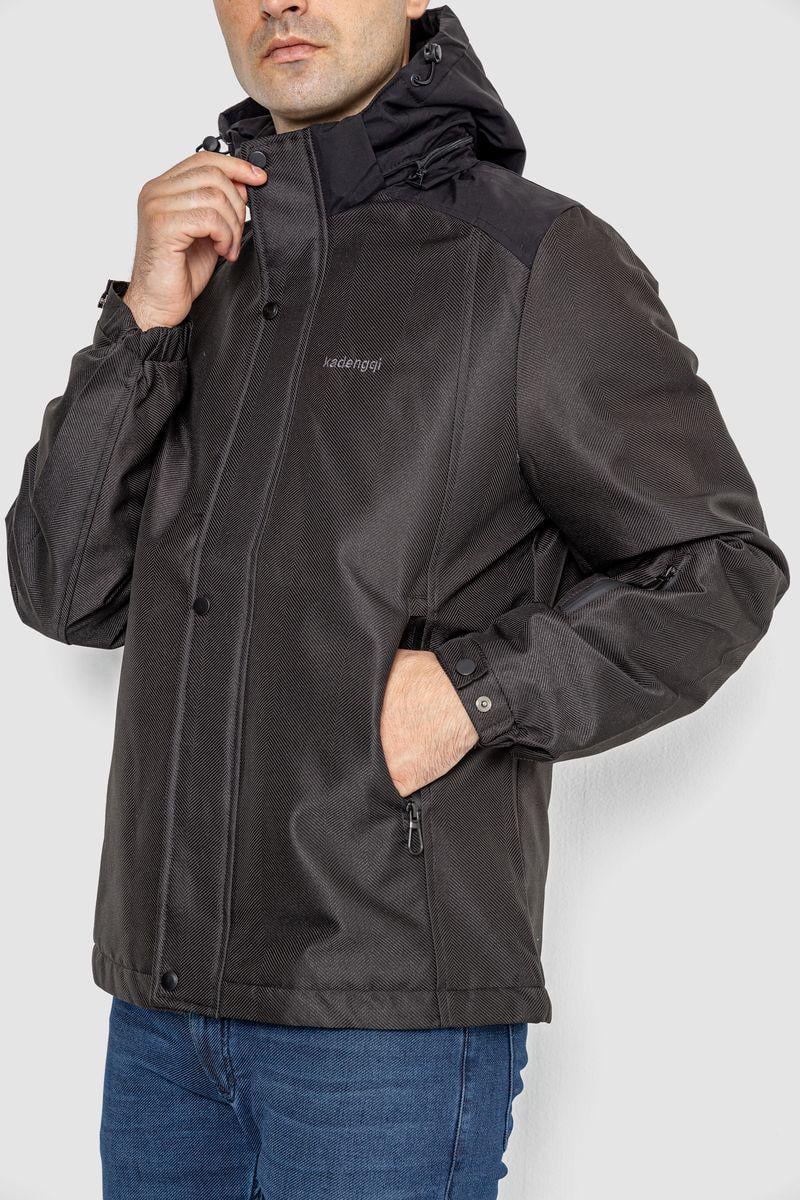 Куртка чоловіча Agerдемісезонна з капюшоном M Чорний (214R22015) - фото 3