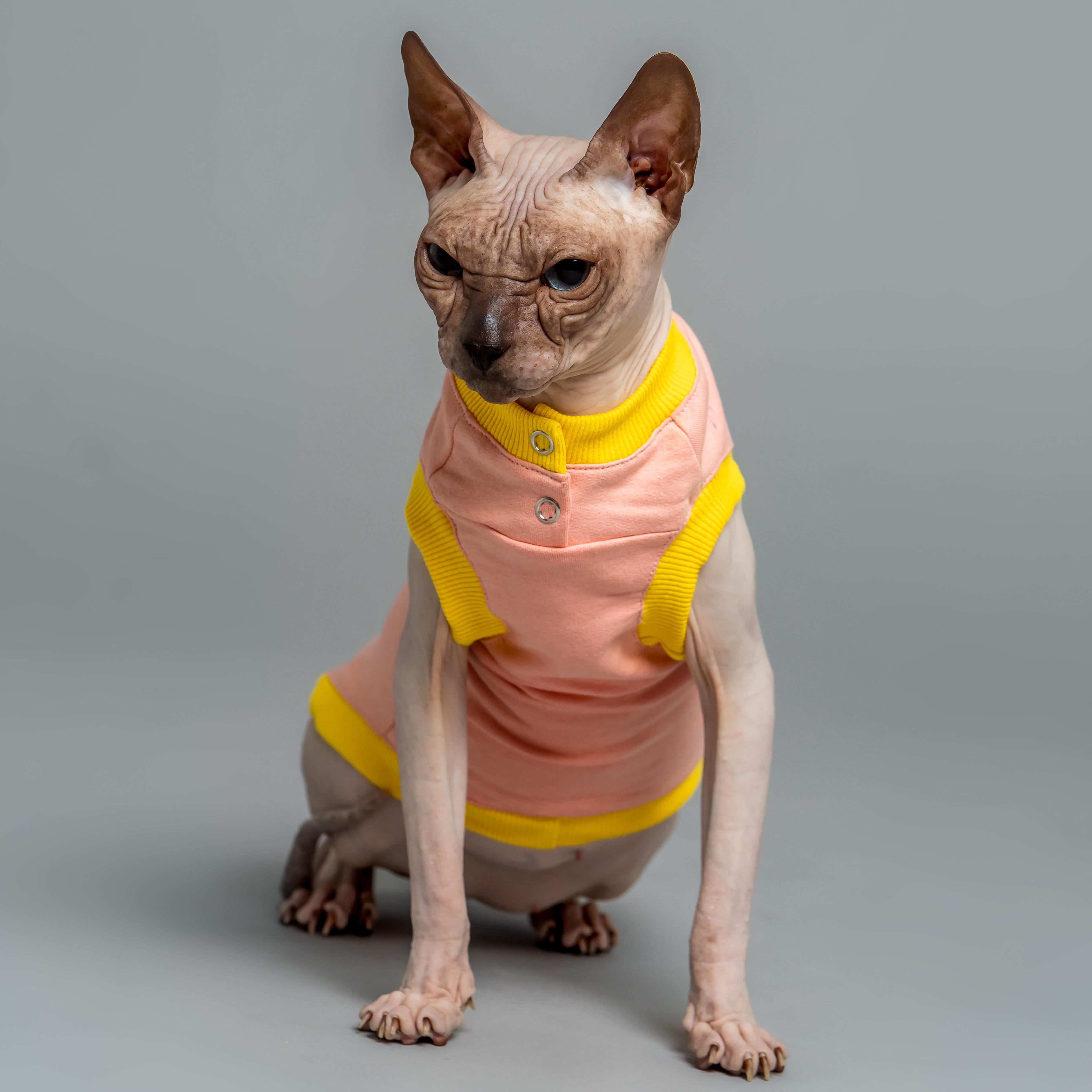 Майка для кошек без рукава Style Pets SWU XXS Peach (472XXS) - фото 2