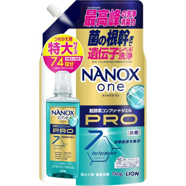 Засіб для прання рідкий Nanox ONE PRO Lion змінний блок 740 г (375487)