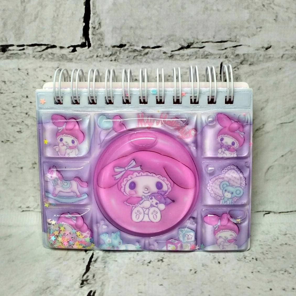 Блокнот детский для заметок с жидкостью и блестками Мелоди 55 листов 10,7х8,3 см Сиреневый (24-616-6)