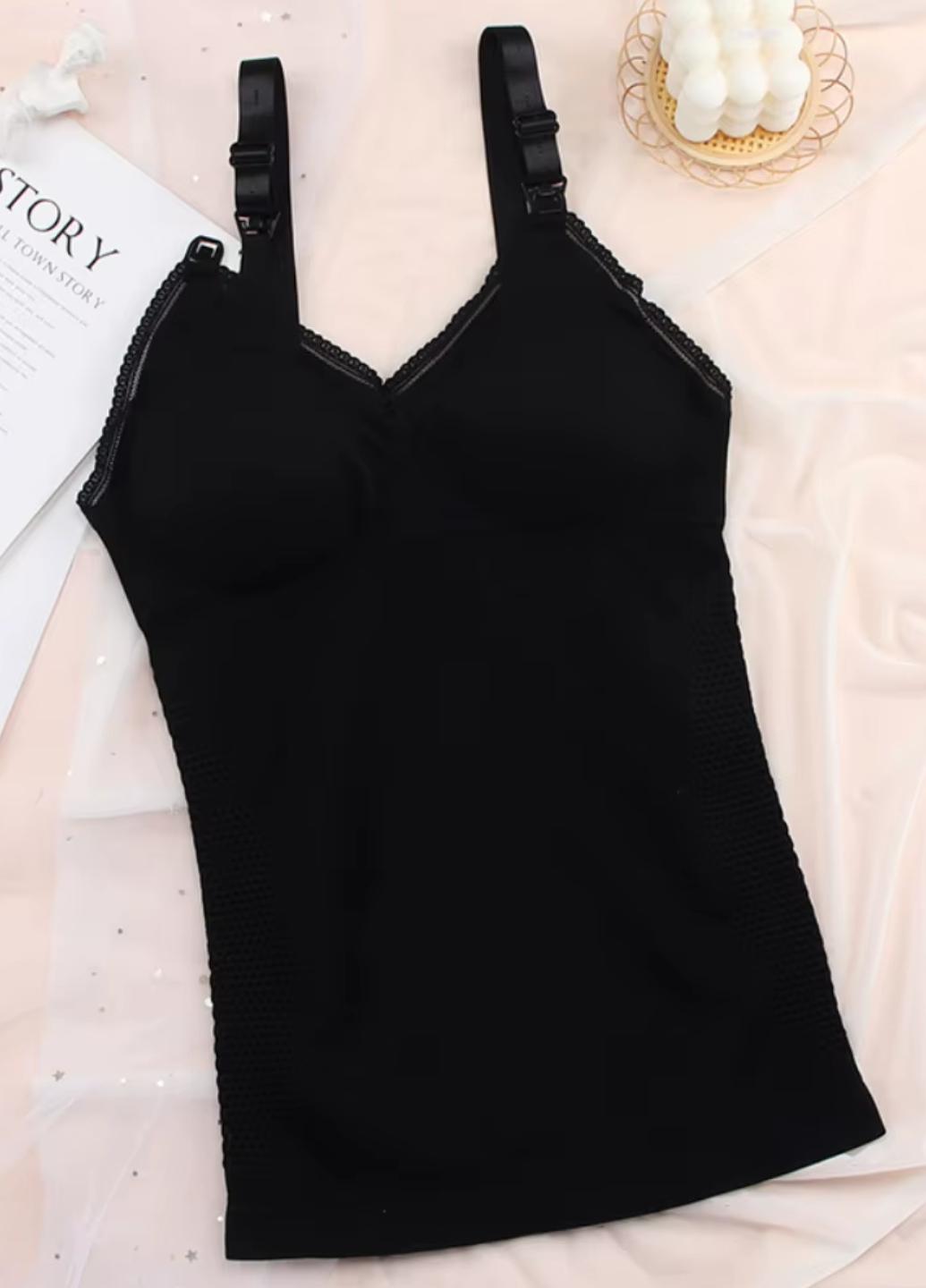 Майка женская для кормления подтягивающая Comfort and Care M Черный (1760-44-03)