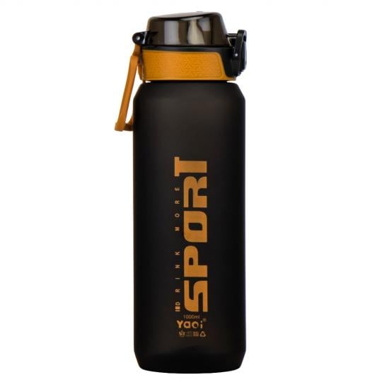 Бутылка для спорта Elisey Drink more 1000 мл Черный (9110-015)