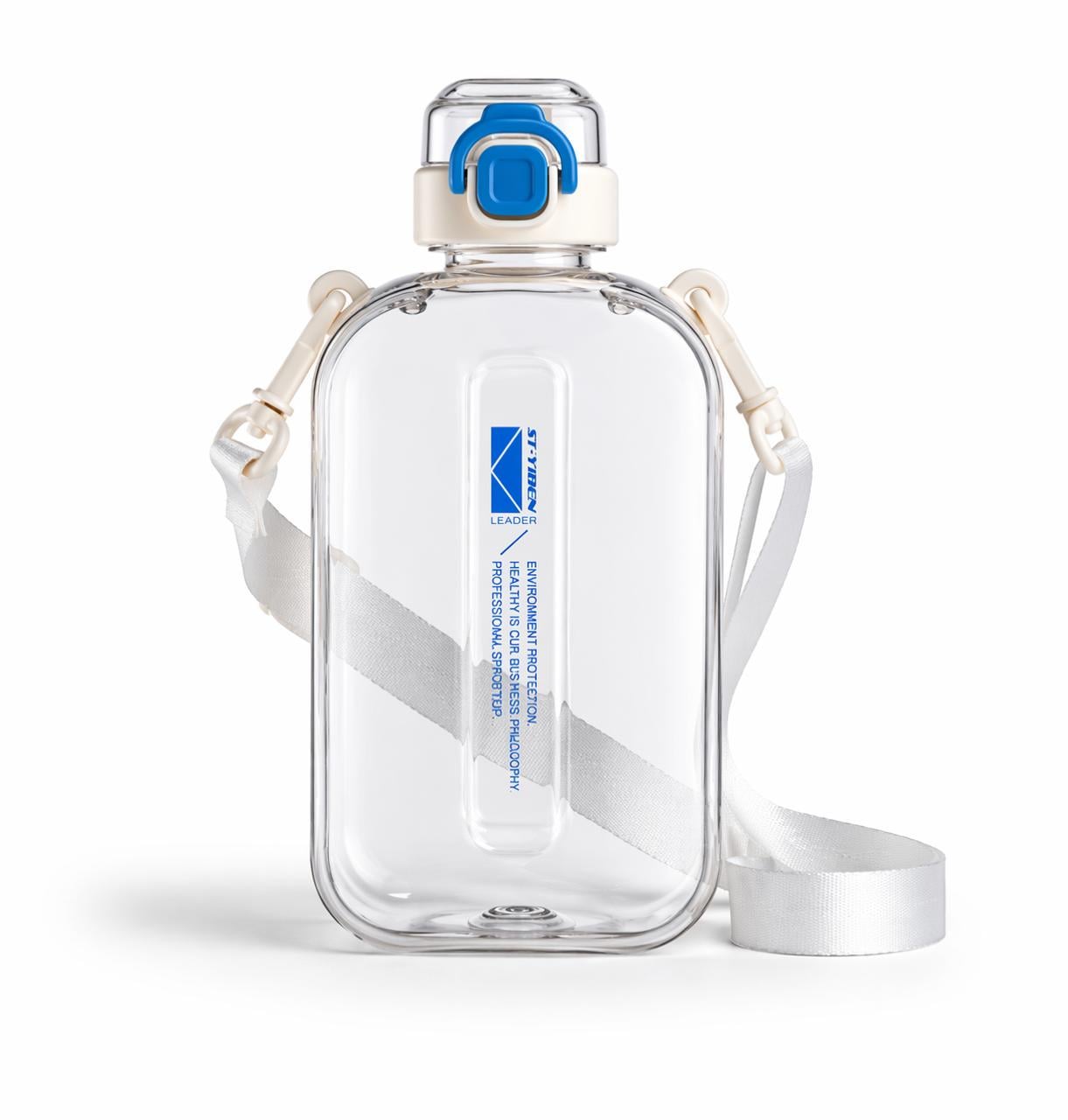 Бутылка для воды из BPA-free пластик 750 мл Бежево-синий (2416098576)