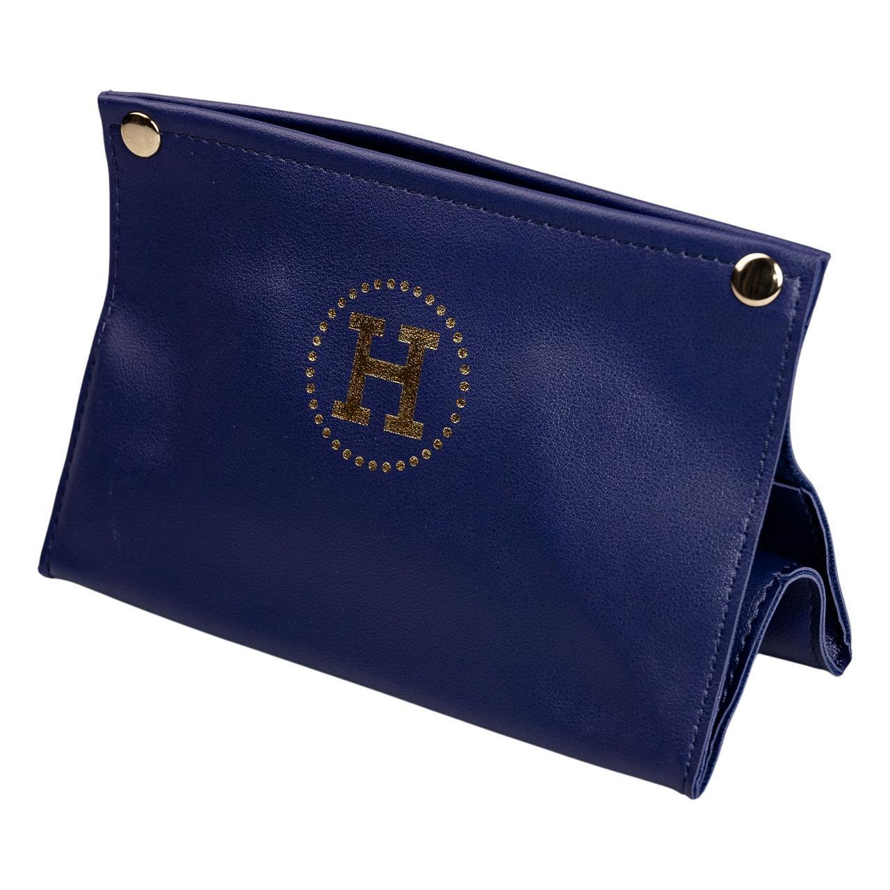 Салфетница из экокожи автомобильный HP-3-213BL 20х7,5х11,5 см Синий (A-033511) - фото 5