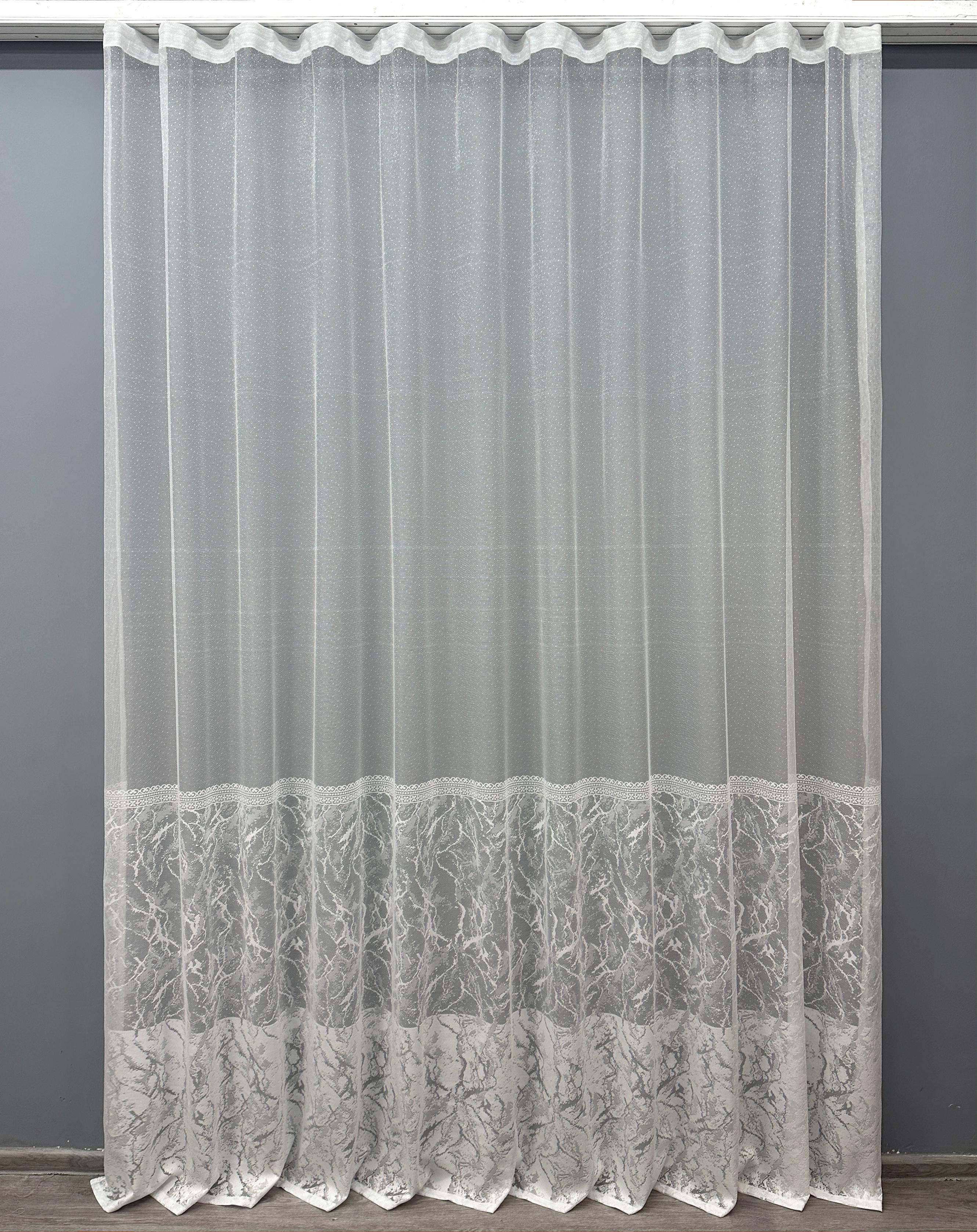 Тюль VR-Textil 1669т жакард 300х270 см Білий (42-0684)