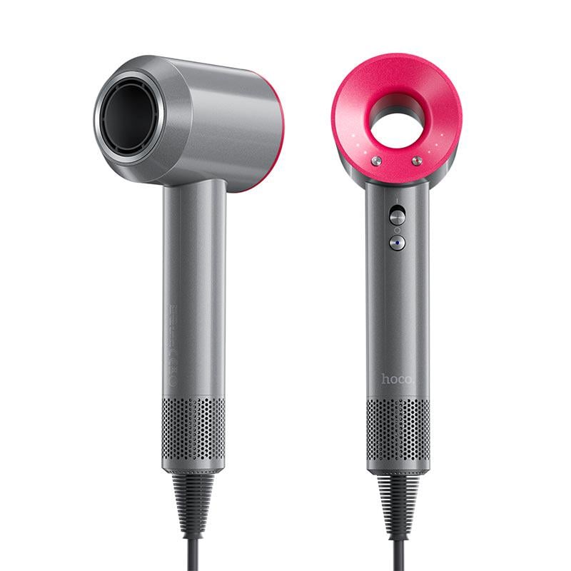 Фен для волос Hoco Wave high-speed negative ion hair care hair dryer DAR31 1500 Вт Серый/Розовый - фото 2 Фен для волос Hoco Wave high-speed negative ion hair care hair dryer DAR31 1500 Вт Серый/Розовый - фото 2